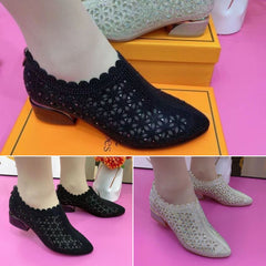 【35-41】2025 Zapatos casuales de tacón grueso para mujer de nueva moda