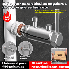 【2 piezas por 26 euros】🔥Extractor de rosca rota para válvula angular de grifo, grifo universal