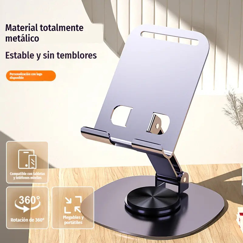 📢📢 50 % de descuento ✨ Soporte premium para teléfono móvil, totalmente metálico – base de escritorio con rotación de 360°