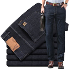 🔥【60-110KG】👖 Jeans de hombre, sencillos, casuales, versátiles, tallas grandes