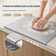🔪 Tabla de cortar de acero inoxidable con borde plegado – Extra gruesa y multifuncional, ideal para cocina profesional y uso doméstico 🍽️