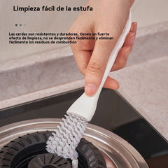 【Juego de 5 piezas】👍🏠Cepillo para limpiar campanas extractoras, cepillo multifuncional para limpiar ranuras