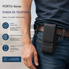 🔥 Funda para Móvil con Clip para Cinturón – Cierre Magnético, Resistente y con Ranura para Tarjetas