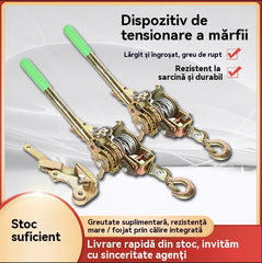 🧰Cabrestante extractor de cable de acero de 2 toneladas con 2 ganchos