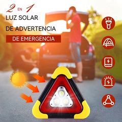 🔥Nuevo producto 2026🔥 Luz de advertencia triangular solar de emergencia tres en uno