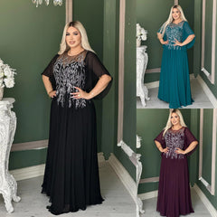 🔥✨【Noi stiluri de toamnă】👗【S-5XL】Vestido largo con estampado de estrellas y diamantes