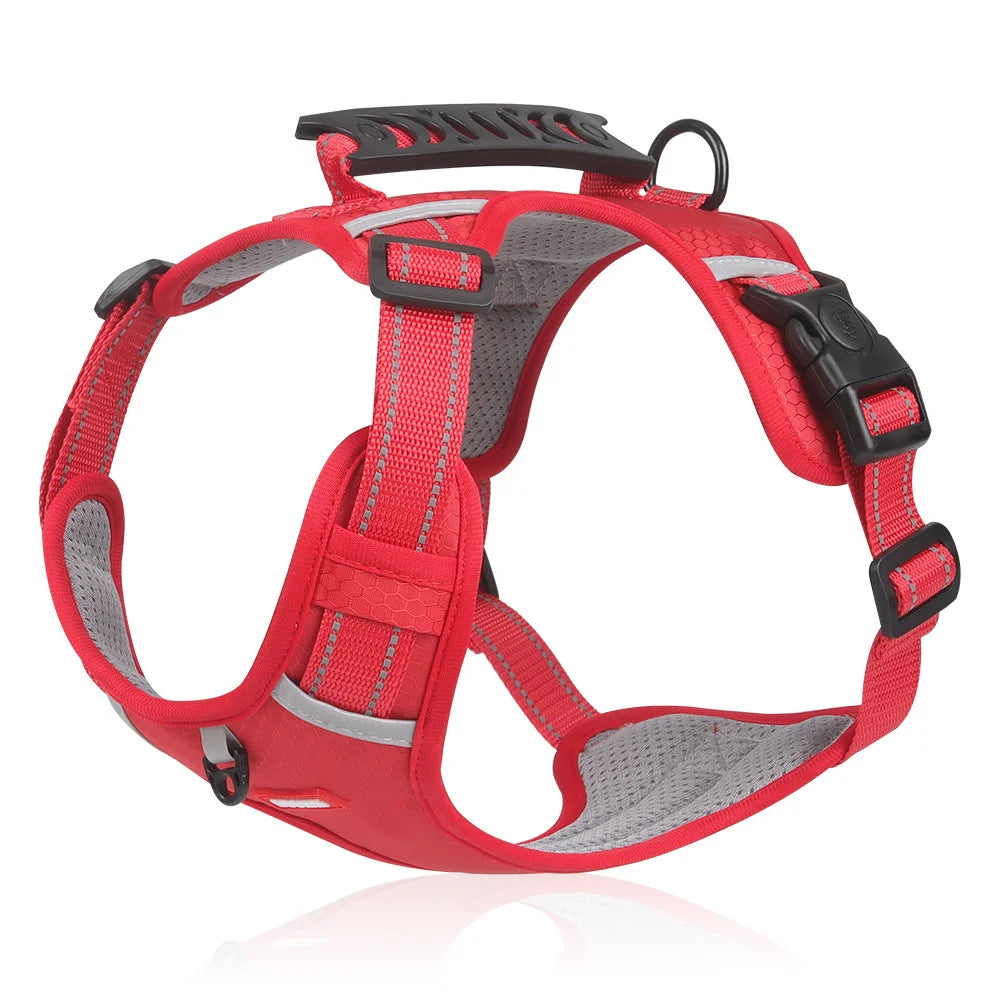 🐶【5–30 kg】Arnés antitirones para perros, fabricado con material de malla transpirable que evita la sensación de calor, con material reflectante.
