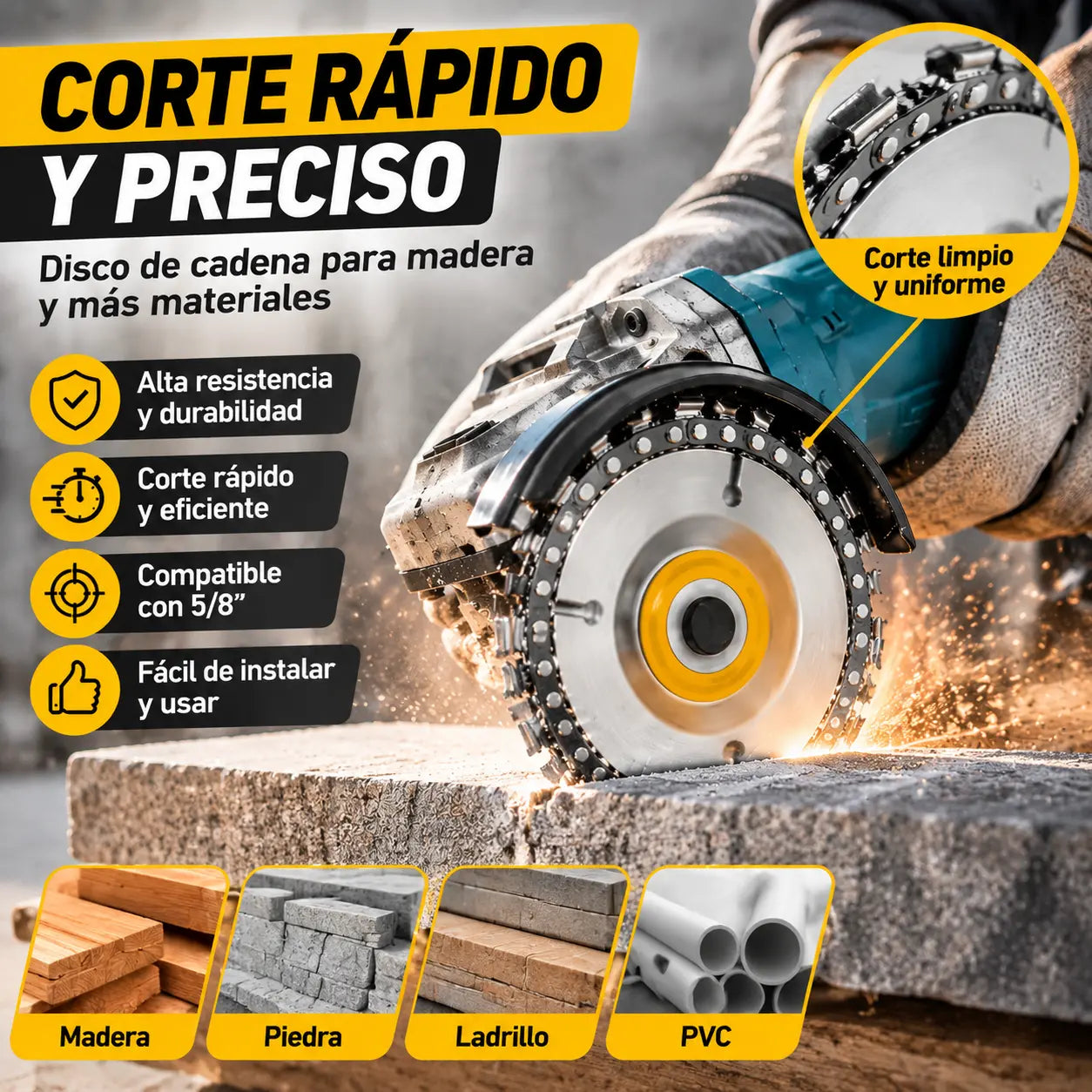 【2 pieza 24 euros】Hoja de motosierra de 4 pulgadas para amoladoras angulares: duradera, permite cortes suaves y un corte rápido y preciso de madera, PVC y plásticos.