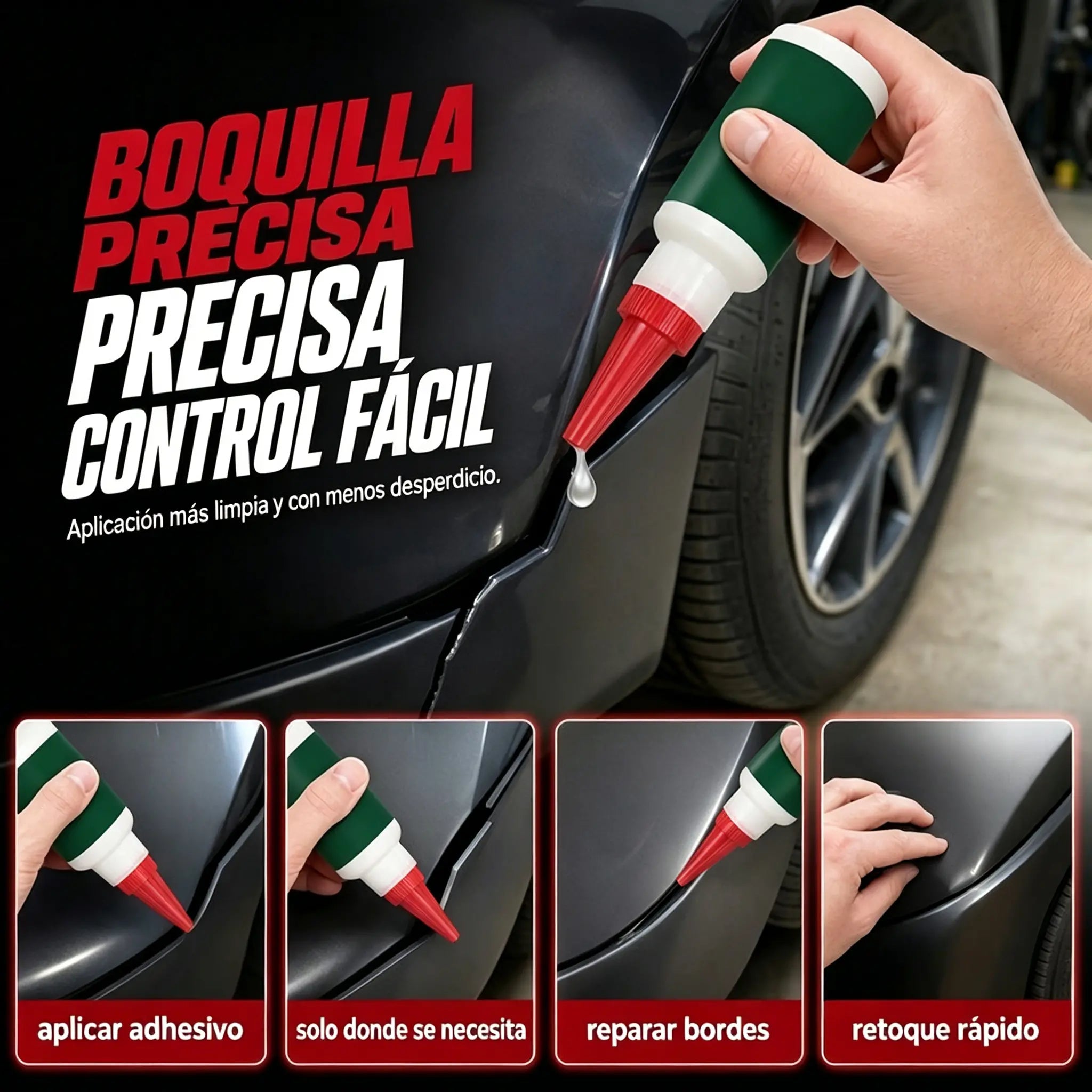 🔥 ¡50% DE DESCUENTO! ✨【3 piezas】Adhesivo multiusos para la reparación de parachoques de coche