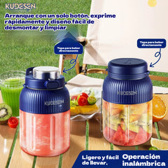 📢📢¡Último día – 50 % de descuento!⏰Vaso exprimidor portátil con mezclador – inalámbrico y potente 🍓 para casa y para llevar contigo
