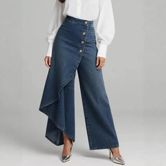 ❤️‍🔥✨【S-3XL】Vaqueros de mujer de talle alto y perneras anchas, corte holgado y diseño elegante.