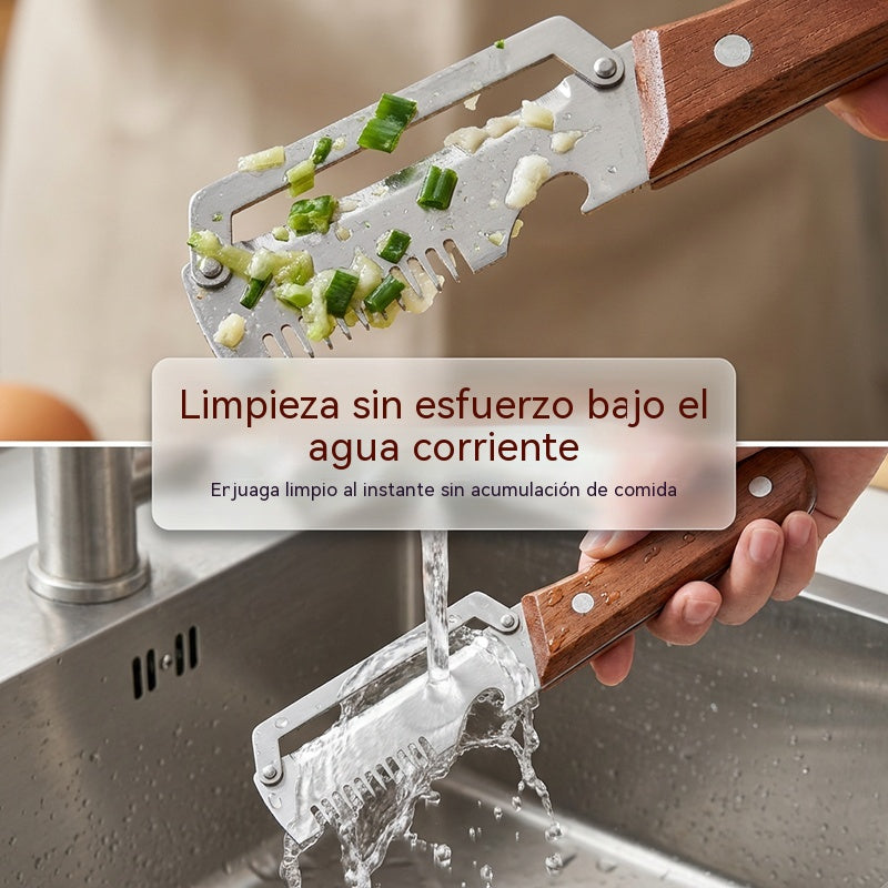 ✅【¡Compra 2 y llévate 2 gratis!】🧅🔪 Pelador de cocina multifuncional 3 en 1: ¡Pela, corta y abre tapones de botellas! 🔥