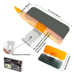 🔥🚗 Parasol para coche, espejo retrovisor para coche de día y de noche con protección anti-luces altas