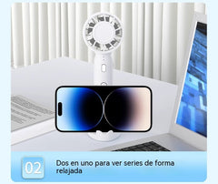 ❄✅Mini ventilador portátil de alta velocidad: un imprescindible para el verano.