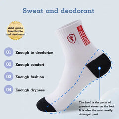 🔥🧦【10 pares】Calcetines desodorantes calientes para hombre absorben el sudor.
