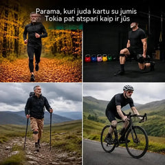 【2 poros (4 vienetai)】🏃‍♀️ Sportinis kelio įtvaras – patogus ir patikimas palaikymas