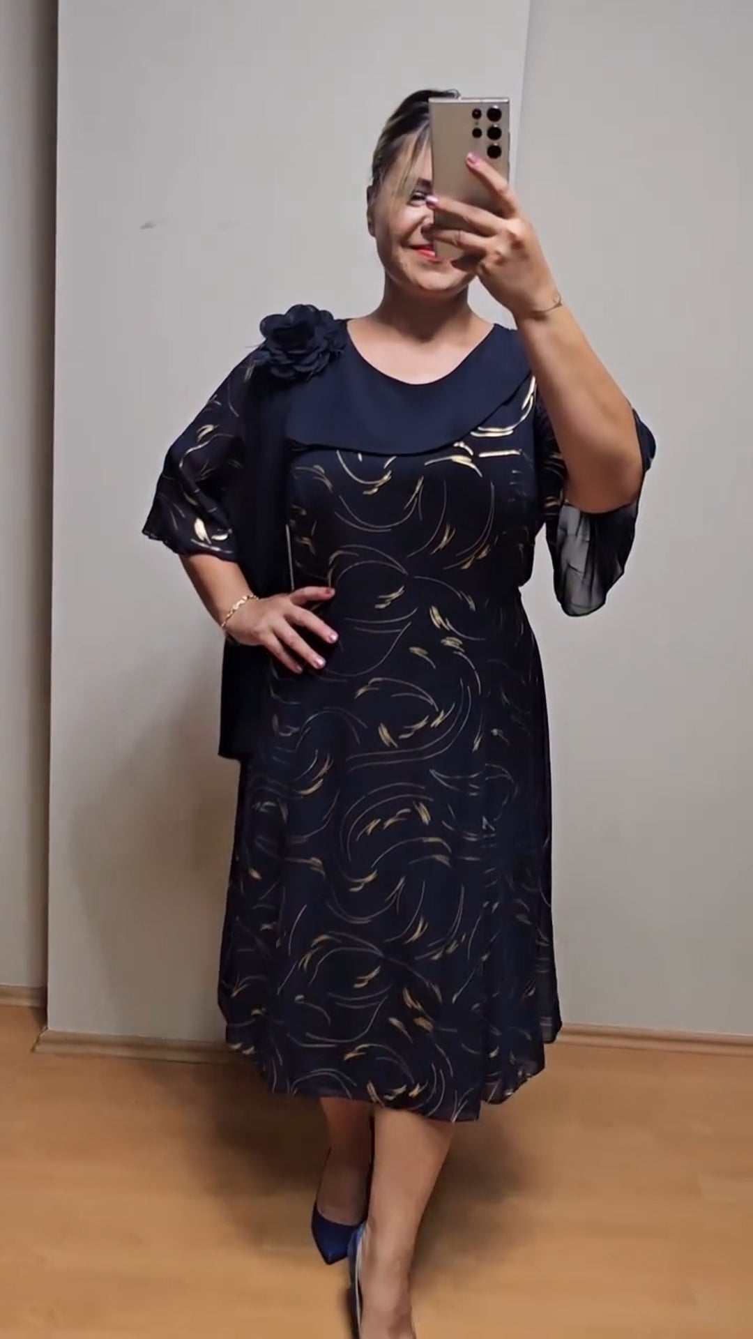 💥👗【S-5XL】Vestido de encaje bordado, talla grande - moderno y elegante