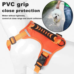 🐶【5–30 kg】Arnés antitirones para perros, fabricado con material de malla transpirable que evita la sensación de calor, con material reflectante.