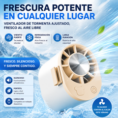 🔥【Compre 1 y obtenga 1 gratis】🌀 Mini ventilador de alta velocidad que se puede sujetar a la cintura.
