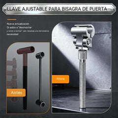 Llave universal ajustable para bisagras de puerta