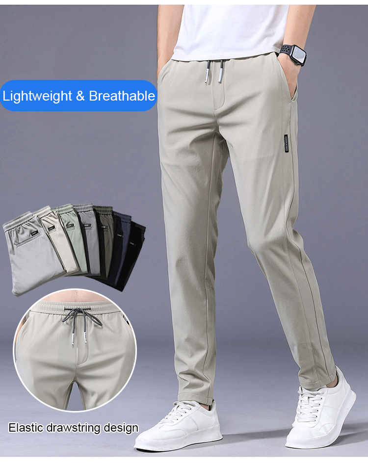 【Compre 1 y obtenga 1 gratis】👖【M-5XL】2025 nuevos pantalones elásticos informales para hombre, cómodos y a la moda