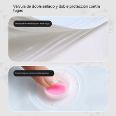🧳【60*80cm】【Juego de 5 piezas】💨 Bolsa de almacenamiento al vacío grande y compresible: no requiere bomba, es a prueba de fugas e ideal para ahorrar espacio en maletas y en casa ✈️