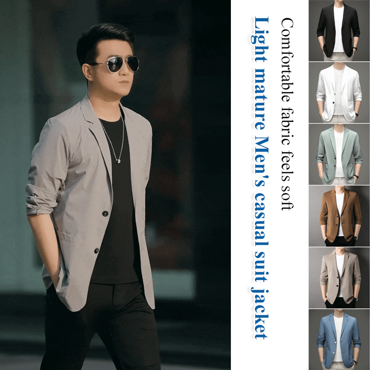 🧊🥼【M-5XL】Chaqueta de negocios de verano súper delgada para hombre