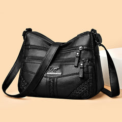 🔥30% de descuento】Elegante bolso de hombro de cuero suave y gran capacidad