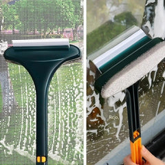 ✨【Compra 1 y llévate 1 gratis】Cepillo para limpiar mosquiteras + cepillo para limpiar cristales. Herramientas de limpieza 2 en 1.