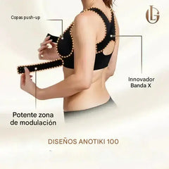💥¡ÚLTIMO DÍA DE OFERTA! - 60% DE DESCUENTO  Sujetador sin aros con cierre frontal y espalda cruzada: corrige la postura y ofrece máxima sujeción y comodidad.