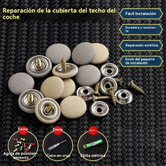 🔥【60 piezas】Hebillas de desmontaje de lona para techo de coche (incluye kit de herramientas de instalación)