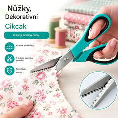 ✂️ Profesionální nůžky na stříhání – Ostré, vroubkované nůžky na látku