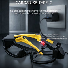👓Linterna frontal COB para gafas, luz de trabajo protectora, linterna frontal de alta intensidad para exteriores, recargable por USB.