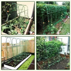 🔥【30 piezas por 25 euros】🌿 Clip Conector de Resorte para Tutores de Jardín | Fijación Cruzada para Tubos de Acero Recubierto | Soporte para Plantas Trepadoras 🔗