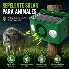 ✨🐅 Repelente solar ultrasónico para exteriores