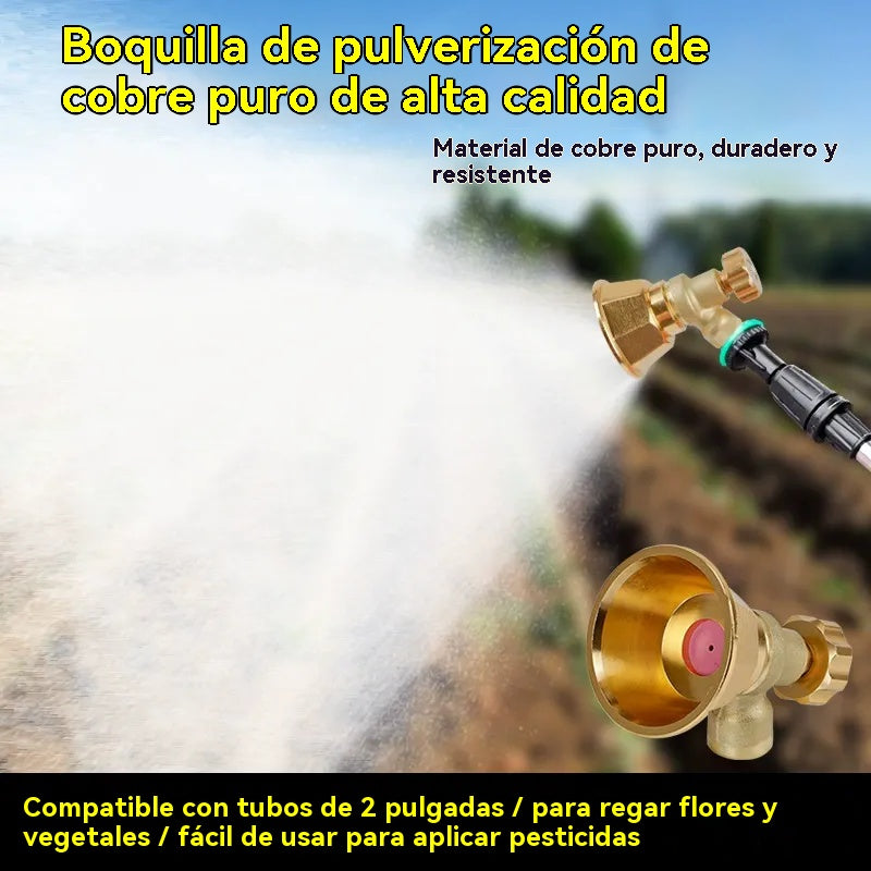 💦【Compra 1 y obten 1 gratis】Boquilla de Riego Ajustable de Latón para Pulverizador Agrícola 🌾