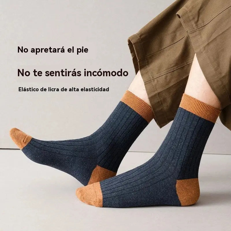 【10 pares】 Calcetines desodorantes cálidos absorbentes del sudor para hombre