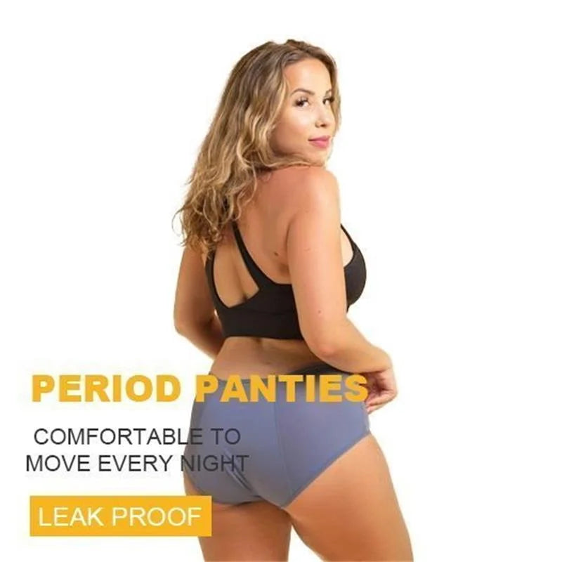 🔥【6 piezas】🩲Superoferta Último día: Ropa interior de cintura alta a prueba de fugas mejorada 2026