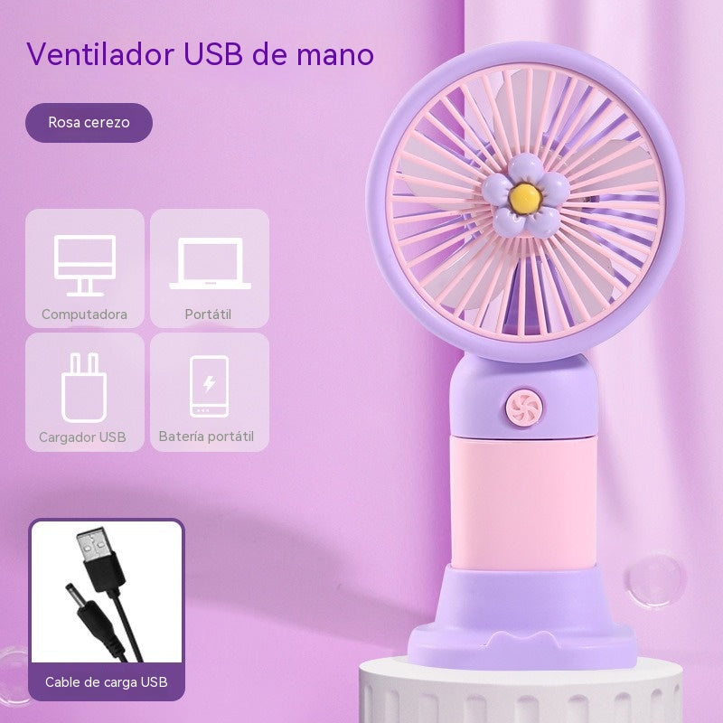 【Compra 1 y llévate 1 gratis】Mini ventilador portátil, recargable por USB, de mano.
