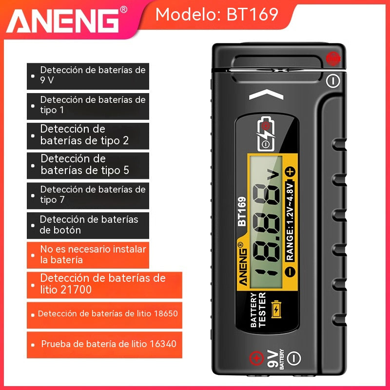 ⚡⚡Detector de energía de la batería, pantalla digital de prueba de capacidad
