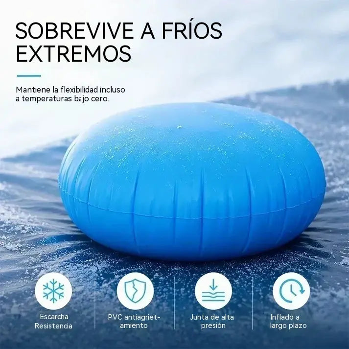 📢📢1 juego 31 euro⏰Cojín de aire para invernaje de piscinas redondas inflables: alivia la presión del hielo y protege la piscina en invierno 🏊