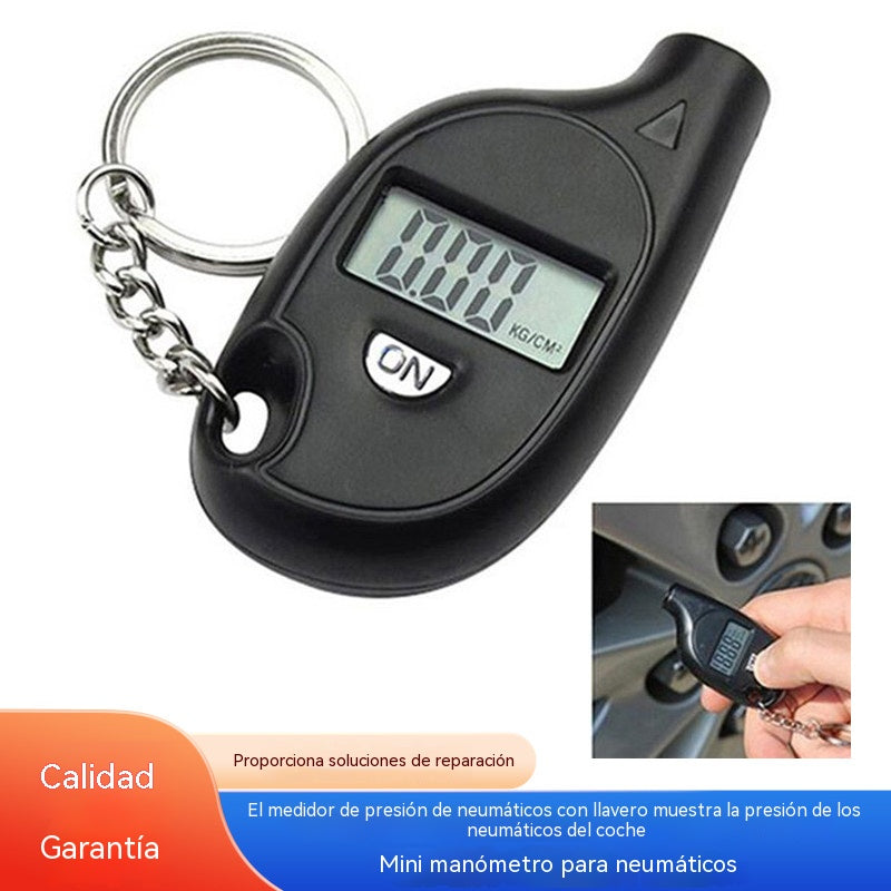 🚗Instrumento de control de presión de neumáticos de alta precisión con pantalla digital LCD.
