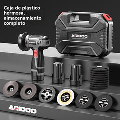 Mini amoladora angular de 12 V con disco de corte