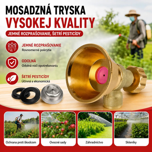 🔥2 kusy💦Nastaviteľná mosadzná zavlažovacia tryska pre poľnohospodársky postrekovač 🌾