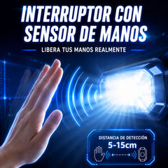 📢📢 ¡50% de descuento! ⏰ Linterna frontal recargable de cuatro fuentes con sensor