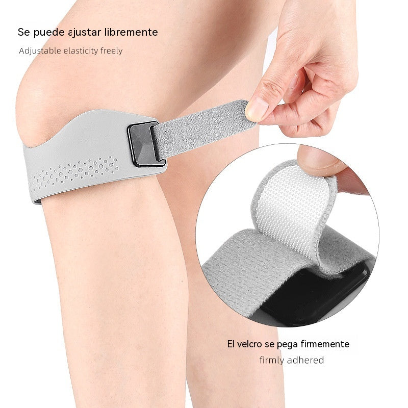 🏃🏃Rodillera deportiva con soporte rotuliano y ajuste bidireccional.