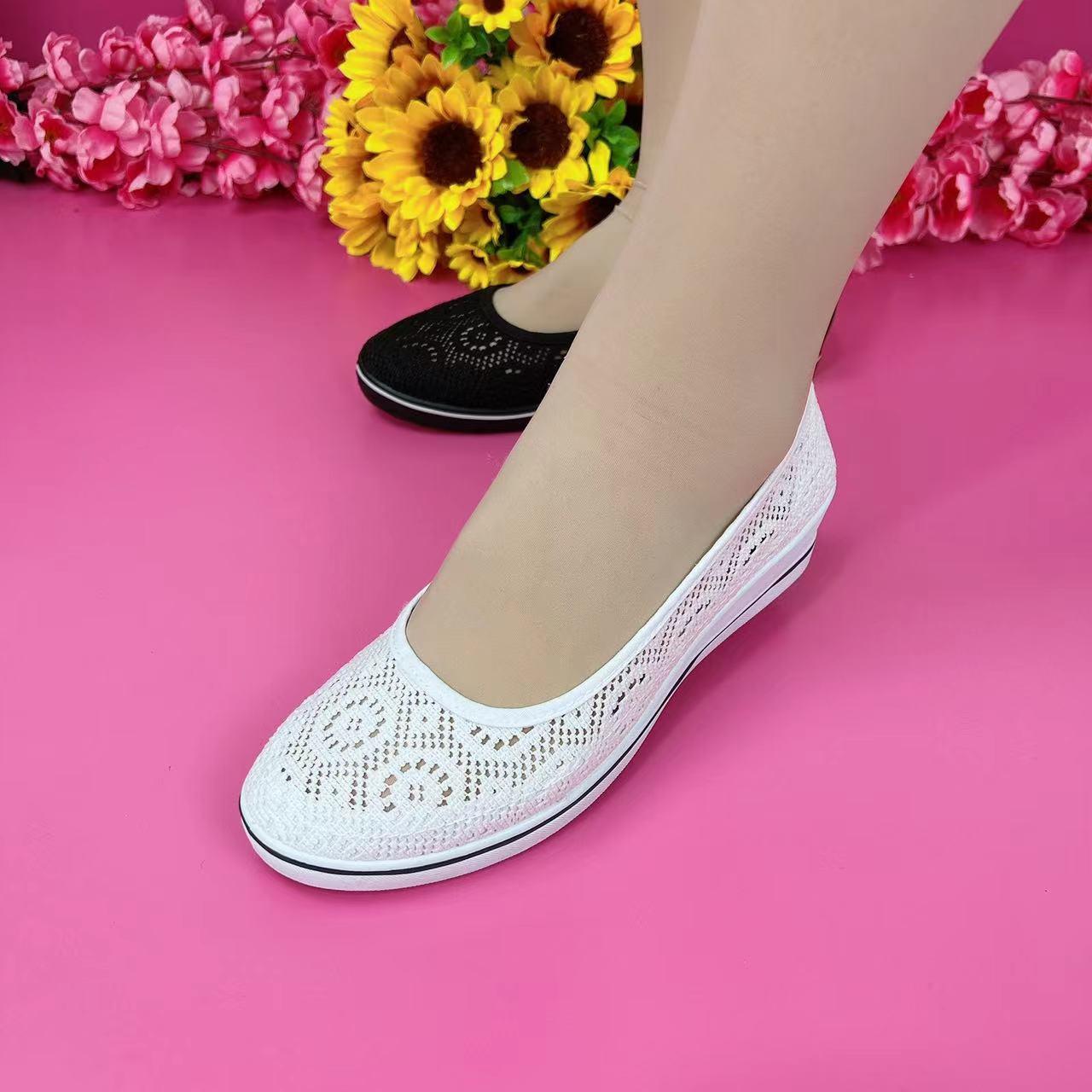 🌺【35-41】🩰2025 Primavera y verano Nuevos tacones de cuña casuales, cómodos y transpirables de malla