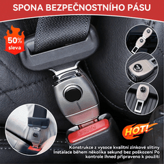 💥【4 kusy】🚗Kovový prodlužovač bezpečnostního pásu do auta