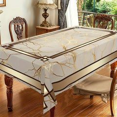 【140*180 cm (Rectángulo)】Mantel impermeable con estampado de mármol🌩️