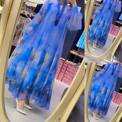 😎💃Nuevos productos de verano💥【S-5XL】Vestido holgado de gasa de talla grande | Cómodo y transpirable, ideal para el verano